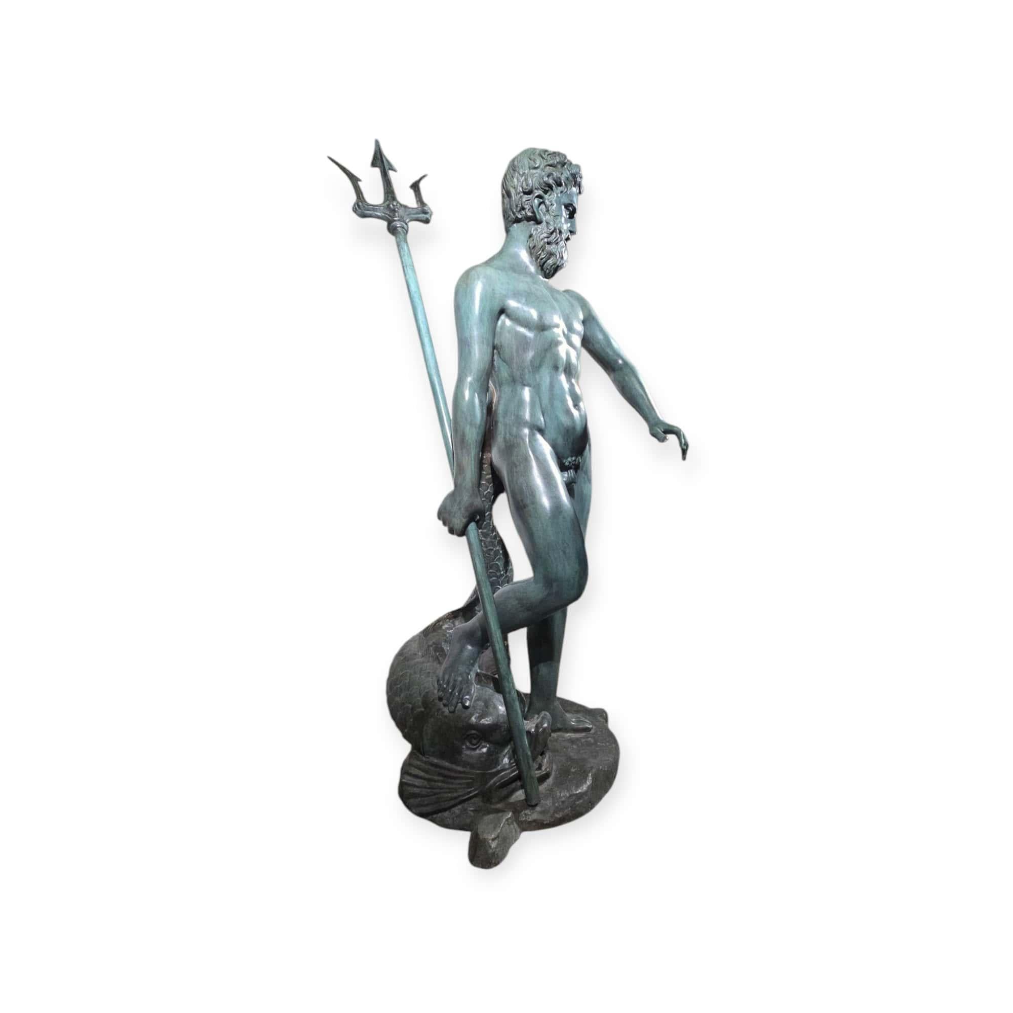 STATUE D'ÉPTUNE MONUMENTALE - 170 cm en vente 11