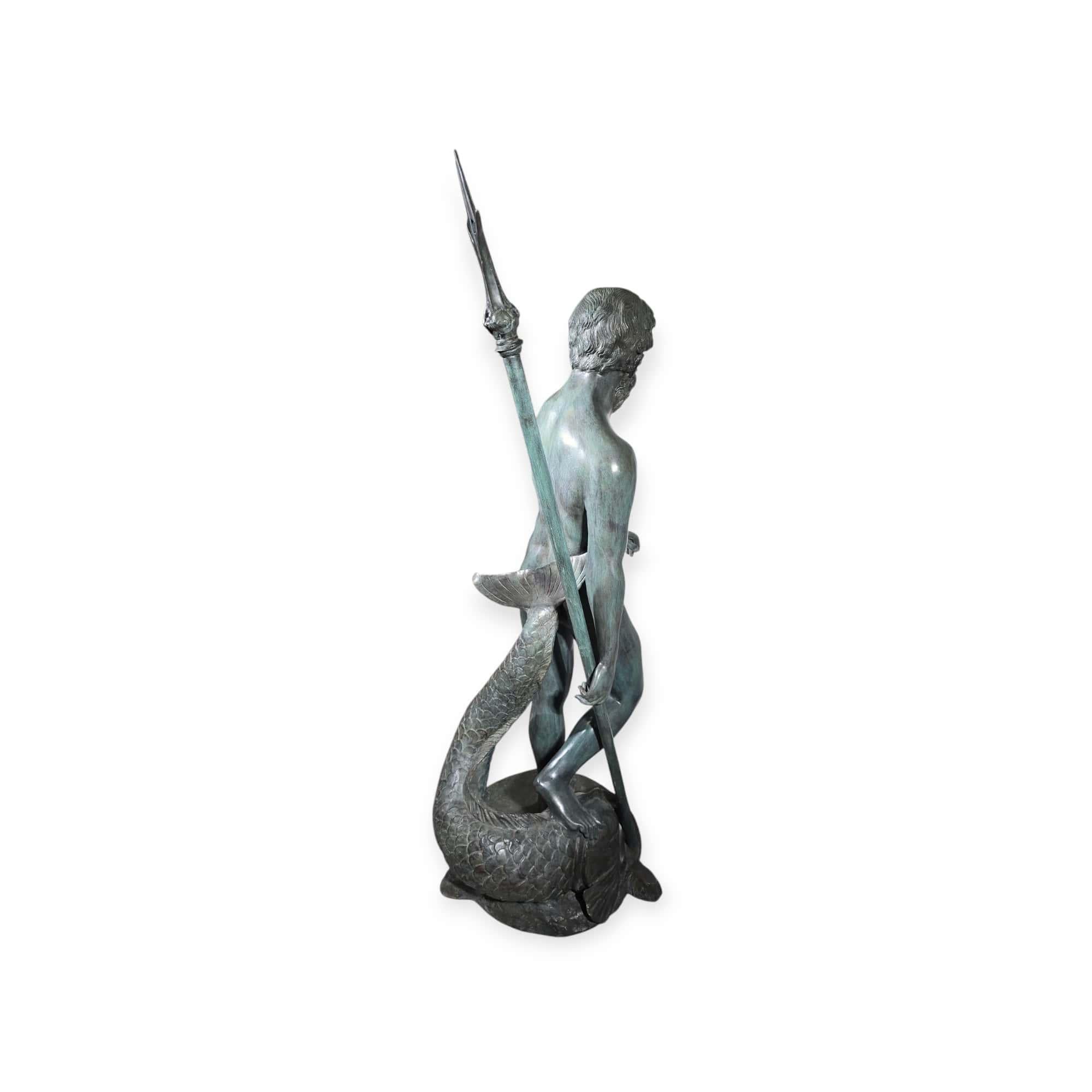 STATUE D'ÉPTUNE MONUMENTALE - 170 cm en vente 1