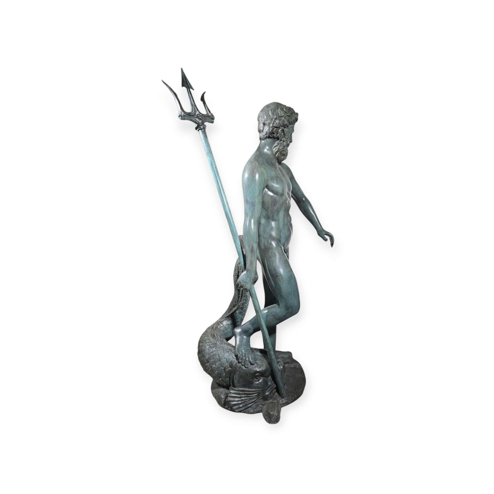 STATUE D'ÉPTUNE MONUMENTALE - 170 cm en vente 2