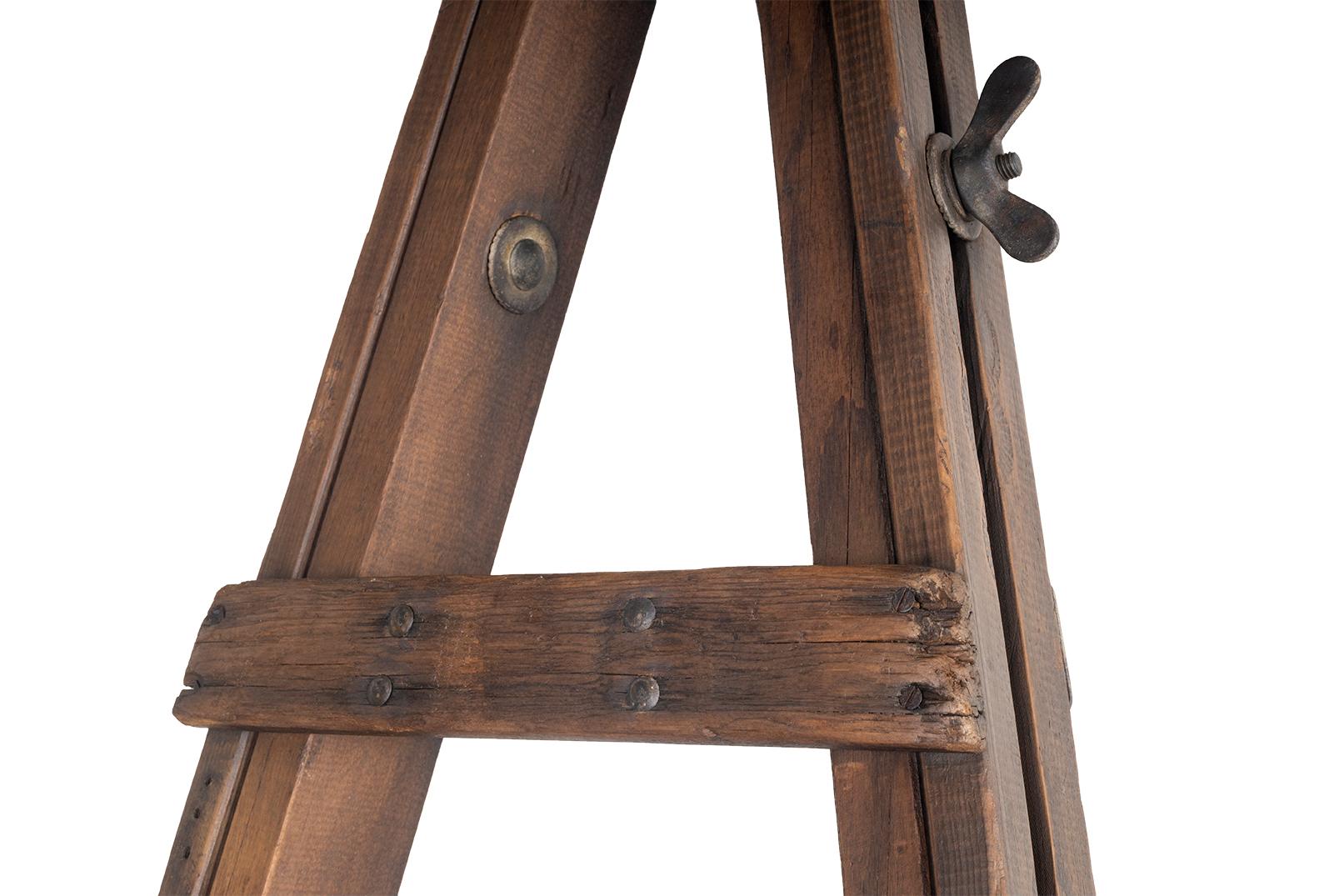 Chevalet d'artiste en Oak Monumental en vente 4