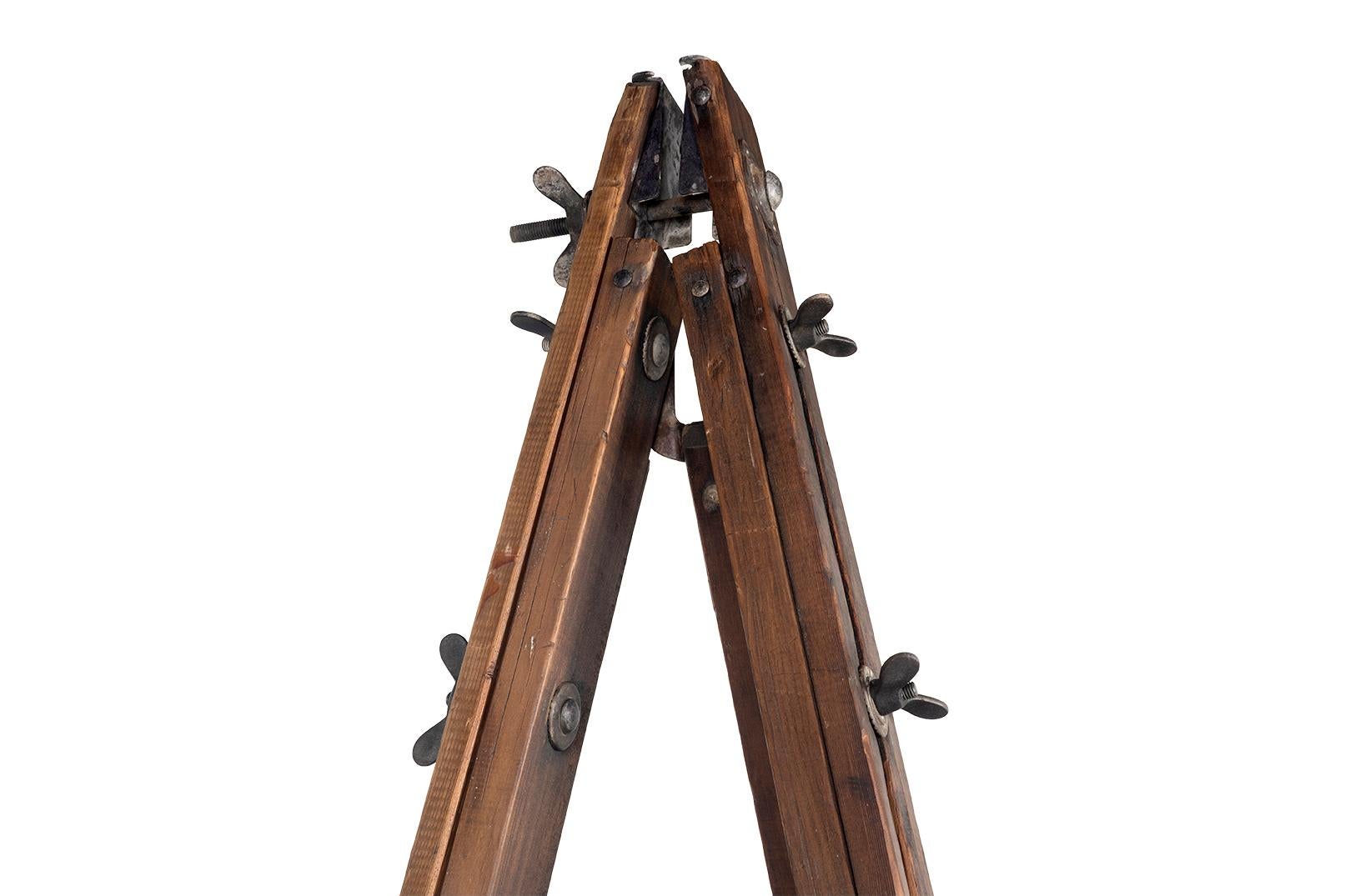 Bois Chevalet d'artiste en Oak Monumental en vente
