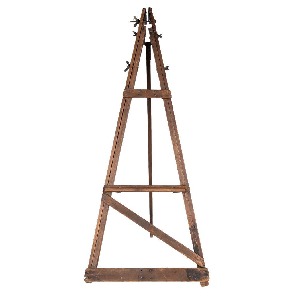 Monumental Oak Artist's Easel
