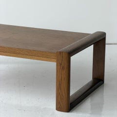 Monumentaler brutalistischer Couchtisch aus Eiche