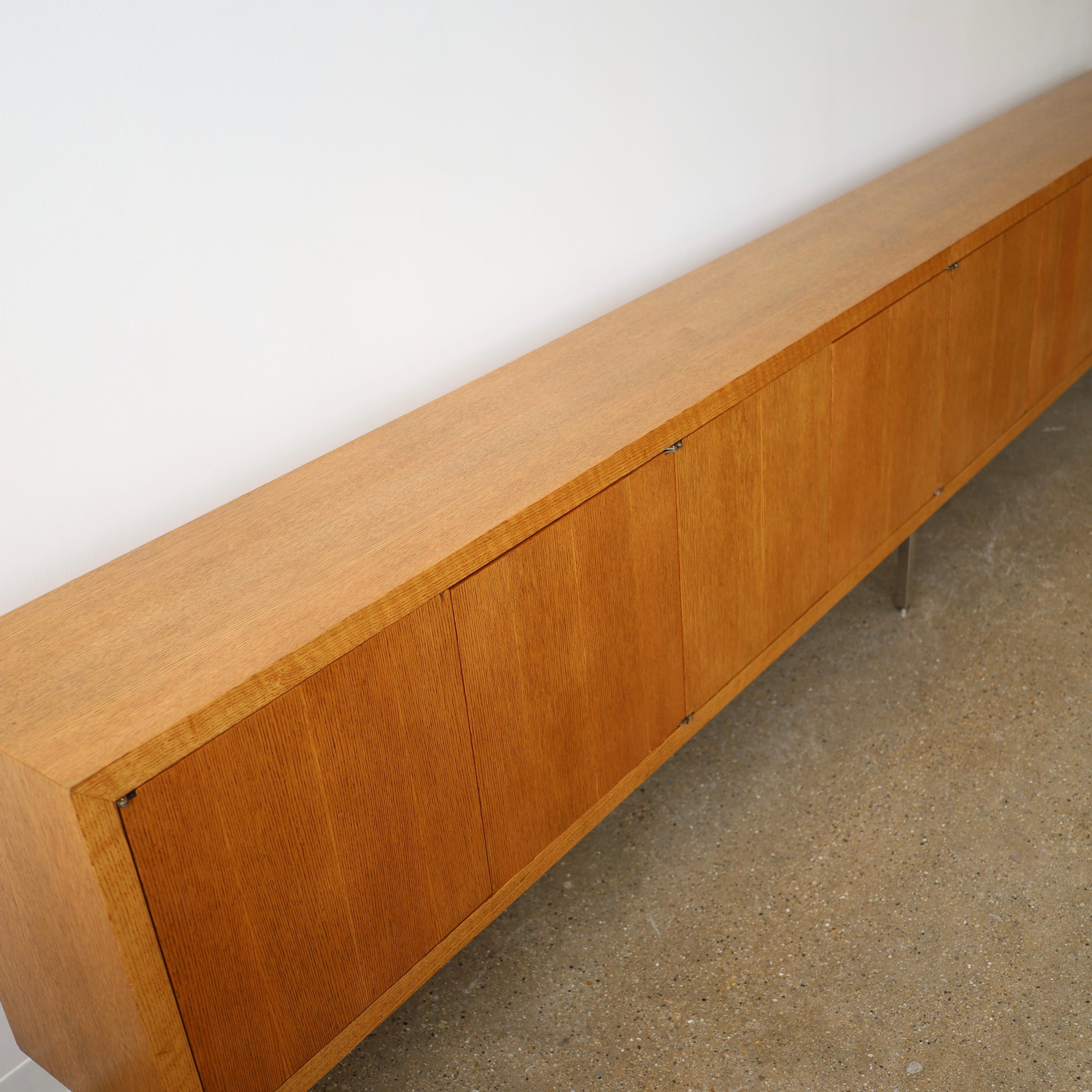 Monumental Oak Credenza In Good Condition For Sale In Chicago, IL