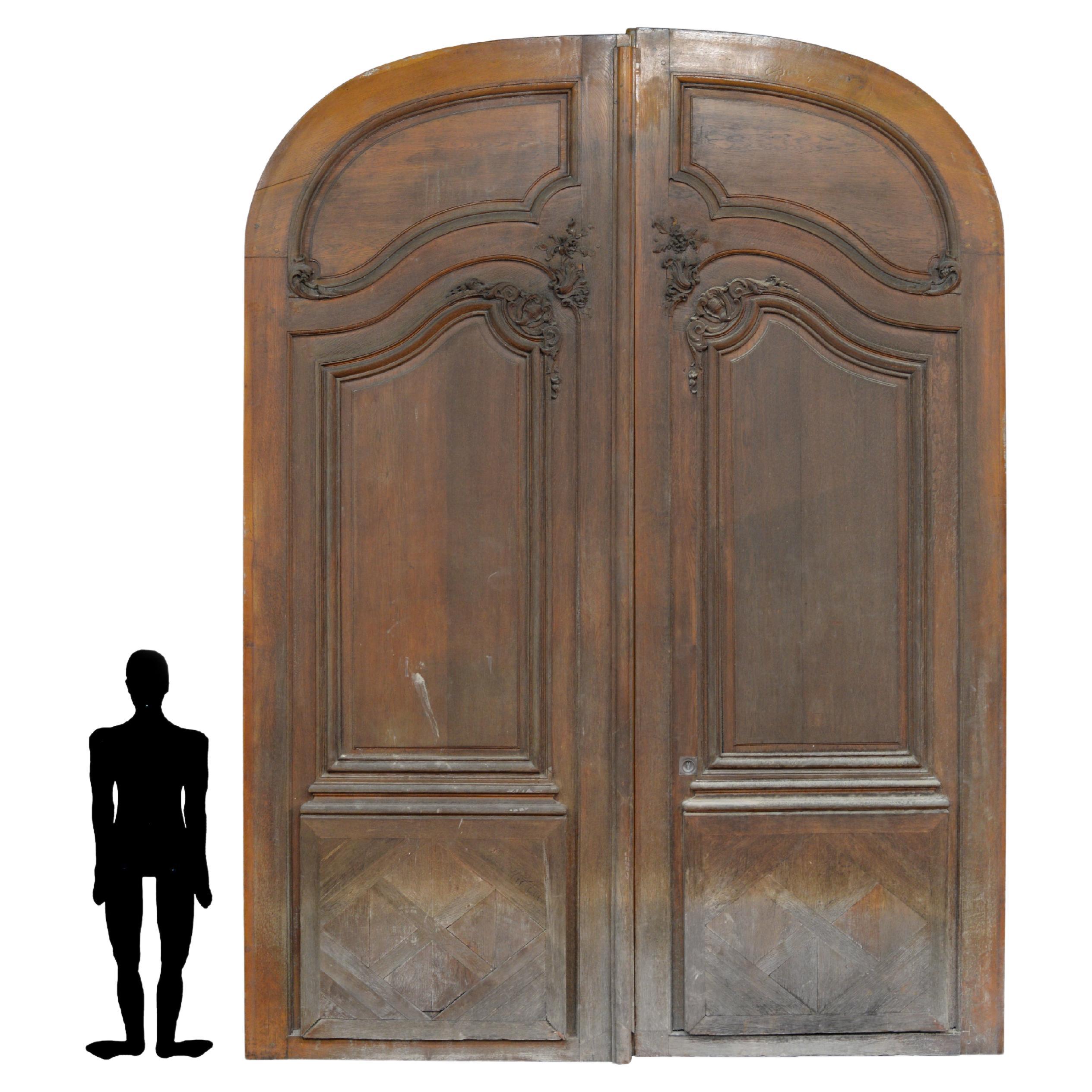 Monumental Oak Door, 19th Century For Sale
