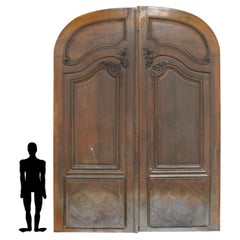 Antique Monumental Oak Door, 19th Century