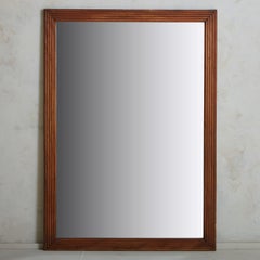 Monumental Oak Frame Mirror, France 19th Century
