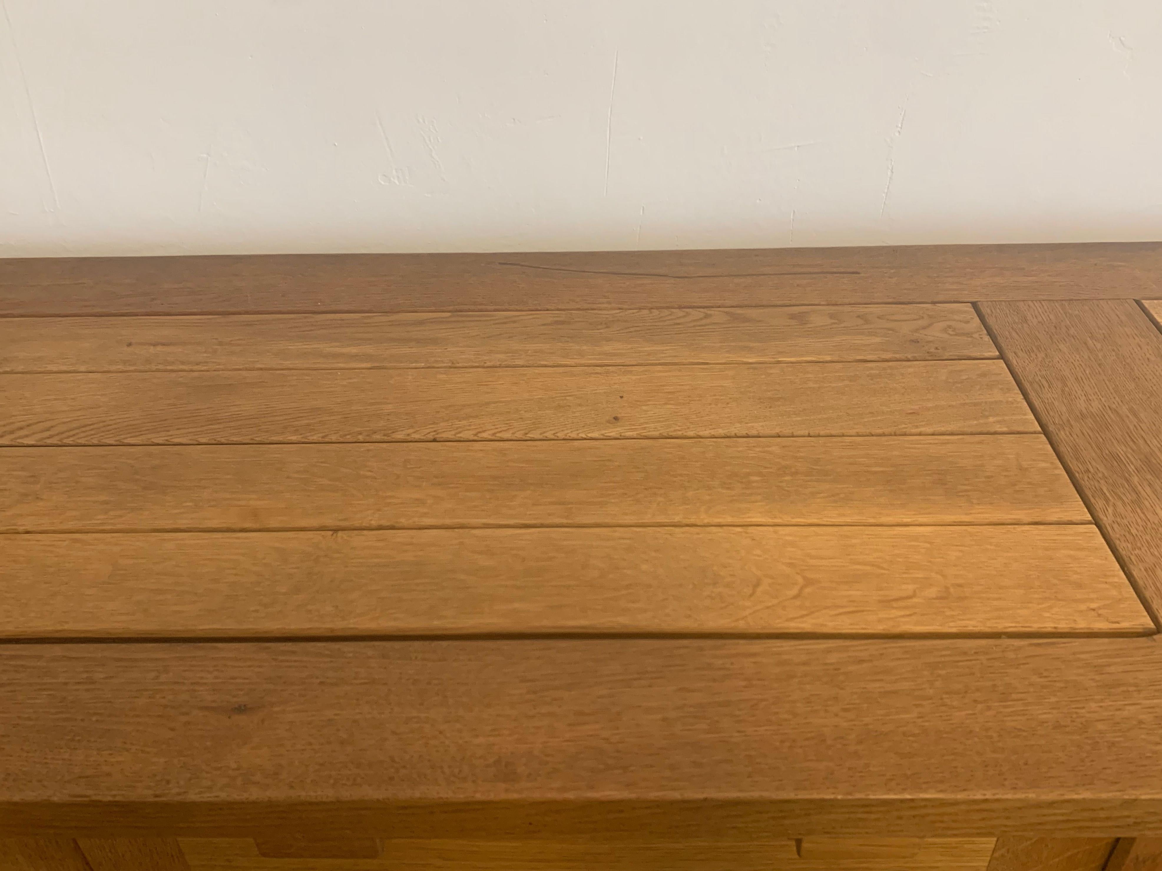 Monumental Oak Mission Colonial Style Hand Carved Priest Sideboard 6