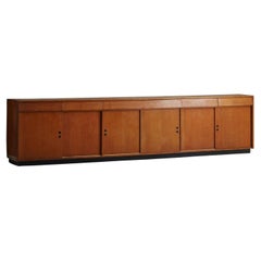 Monumental Oak Shop Cabinet with Drawers, France 1950s
