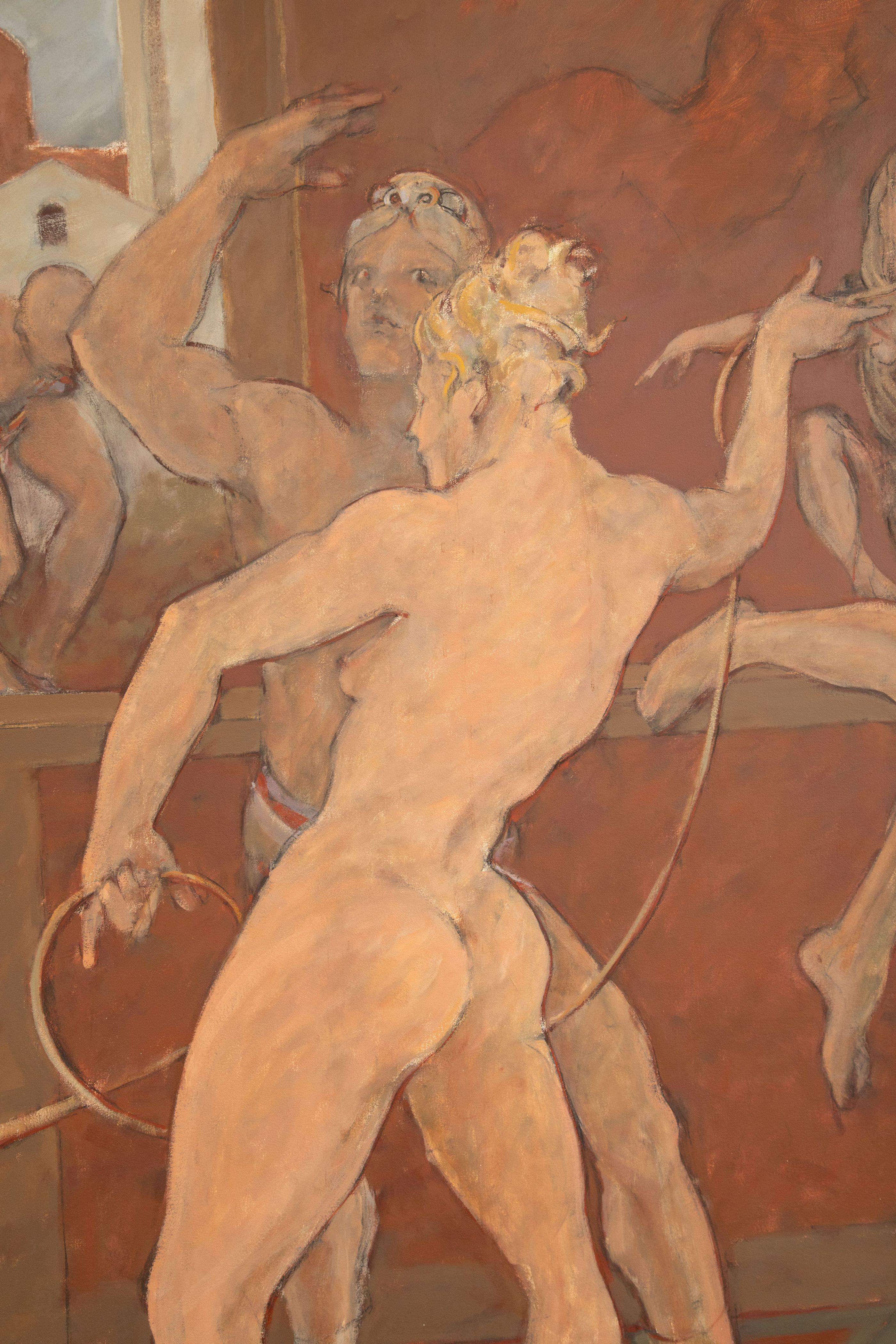 Américain Huile monumentale sur toile de George Dureau, USA 1997 en vente