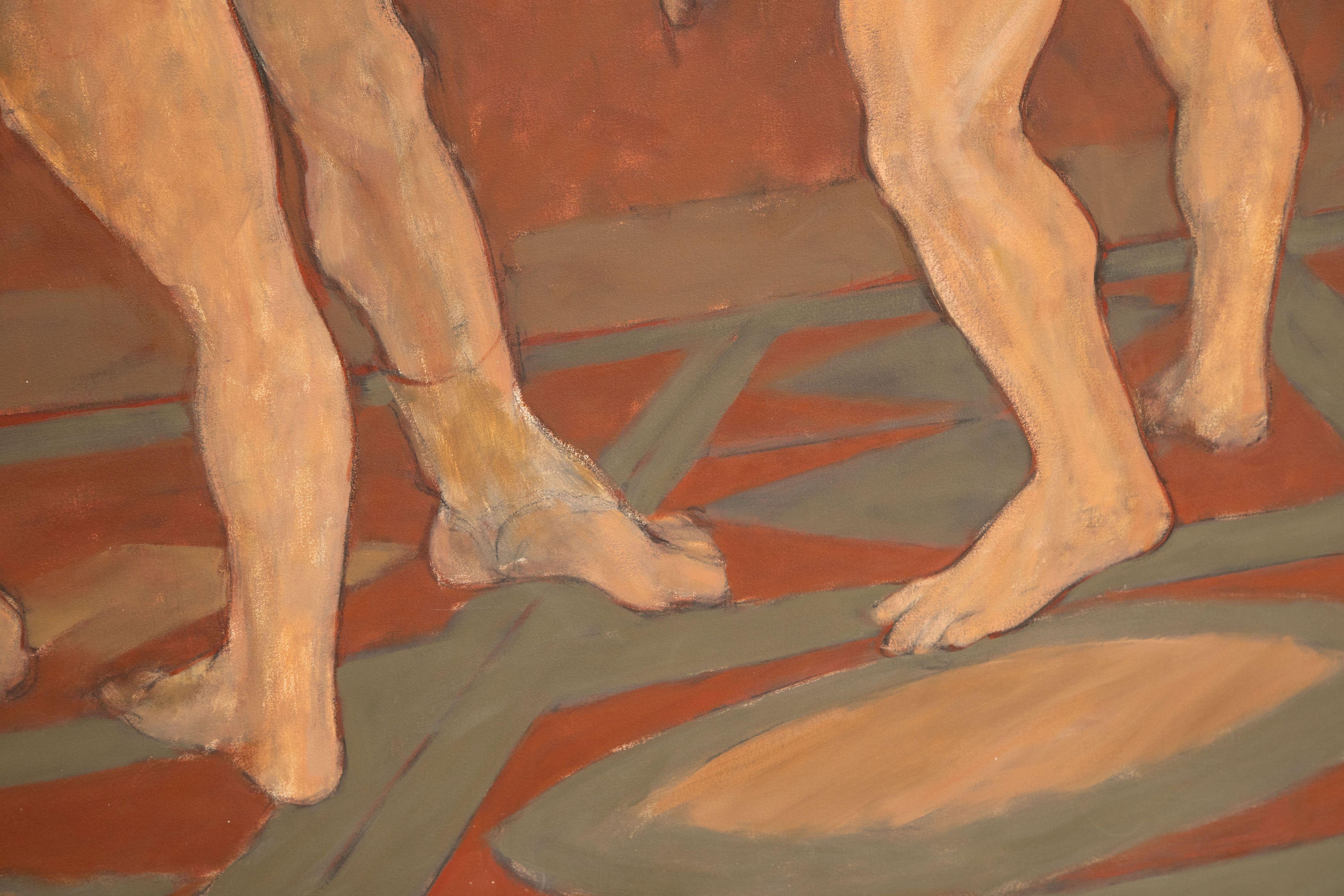 Huile monumentale sur toile de George Dureau, USA 1997 Excellent état - En vente à Miami, FL