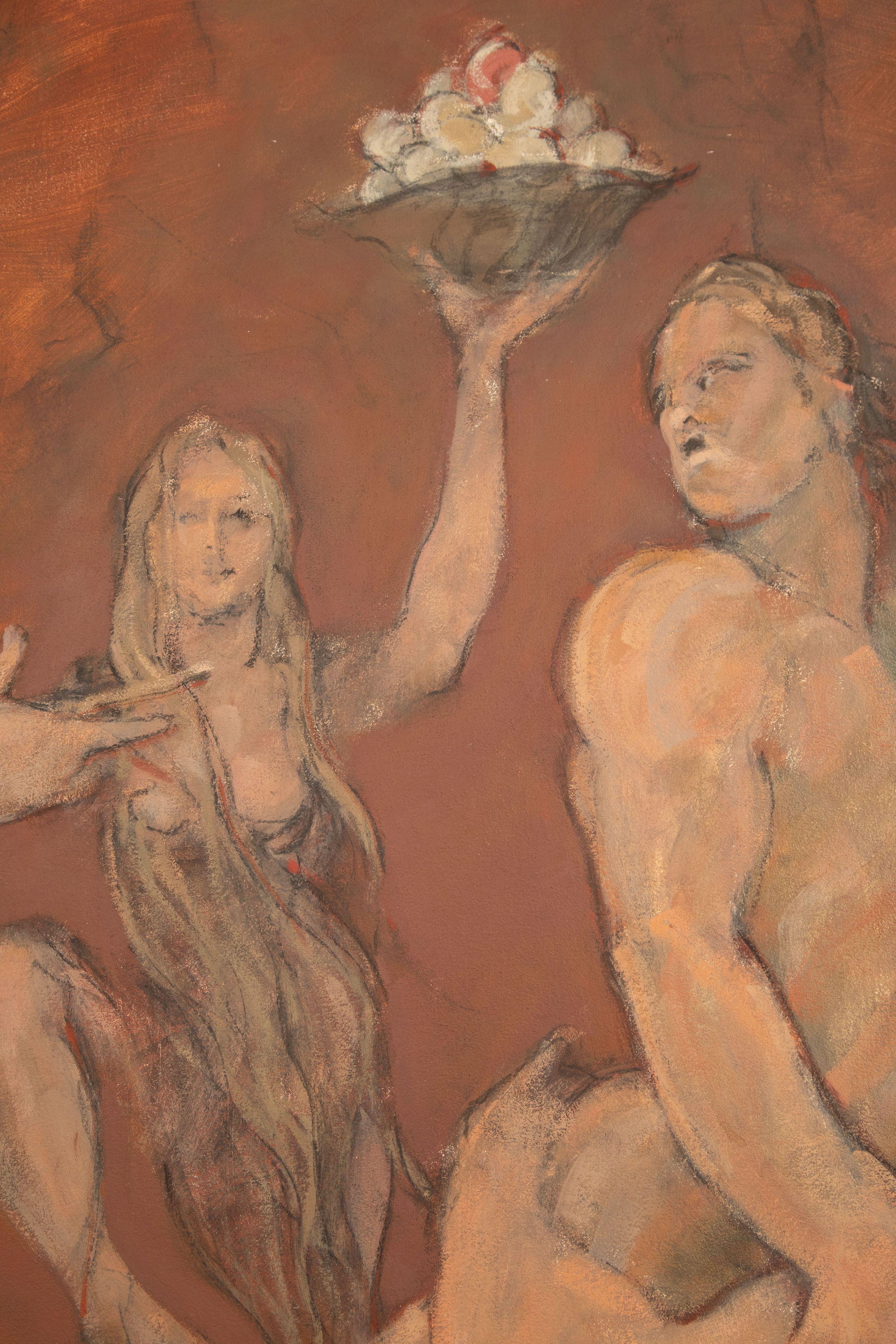 Toile Huile monumentale sur toile de George Dureau, USA 1997 en vente