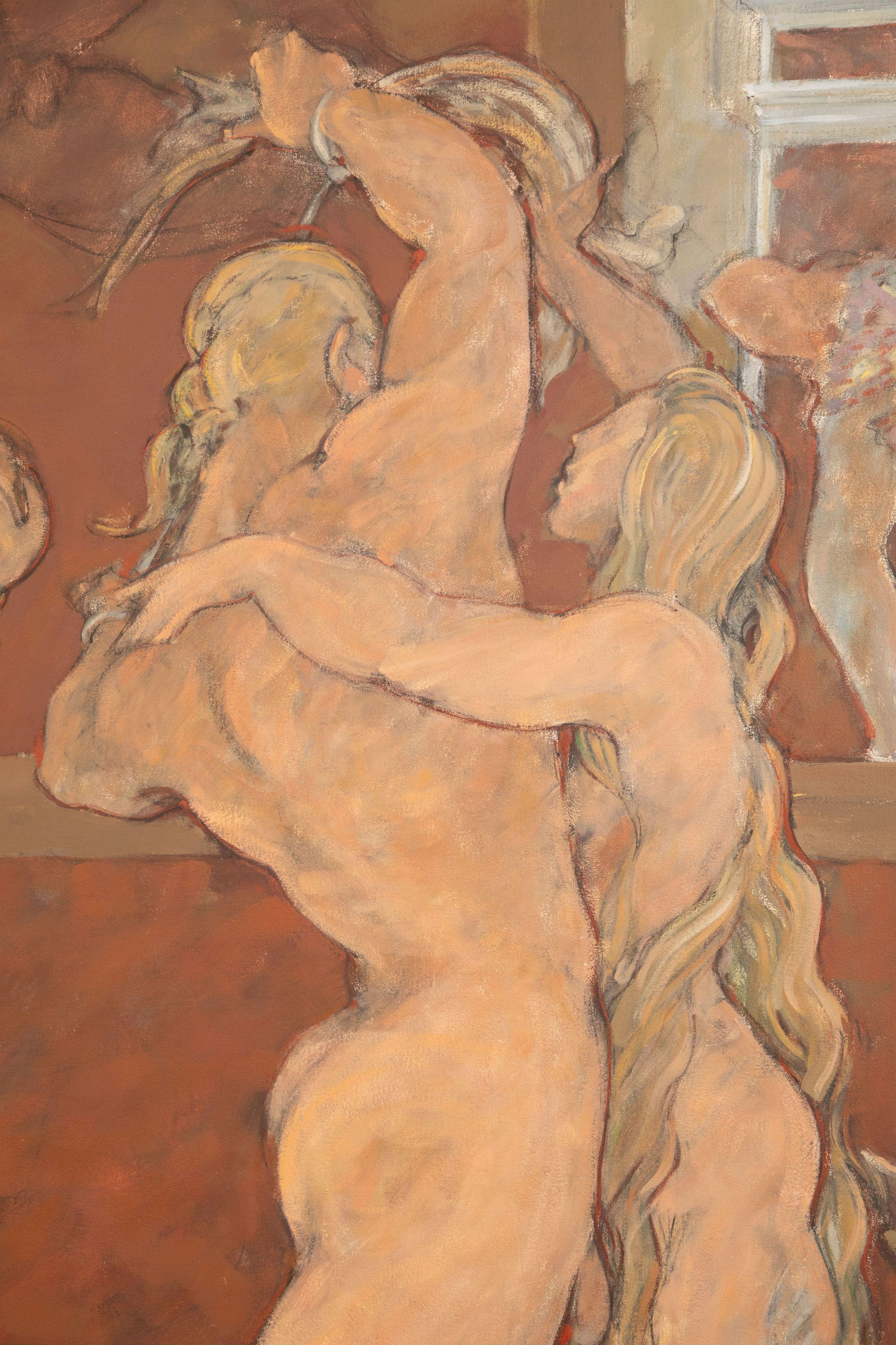 Huile monumentale sur toile de George Dureau, USA 1997 en vente 1