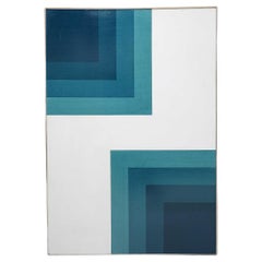 Monumental Oil Painting by Horst Zander Titled "2-Blue", 1968