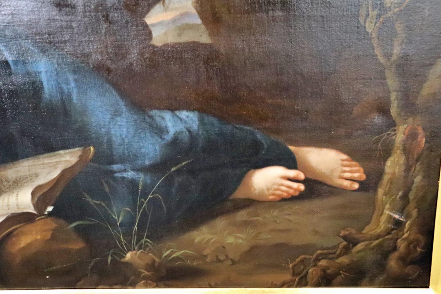 Monumentales Ölgemälde, Mary Magdalene, Lese nach Pompeo Batoni, um 1870 (Walnuss)