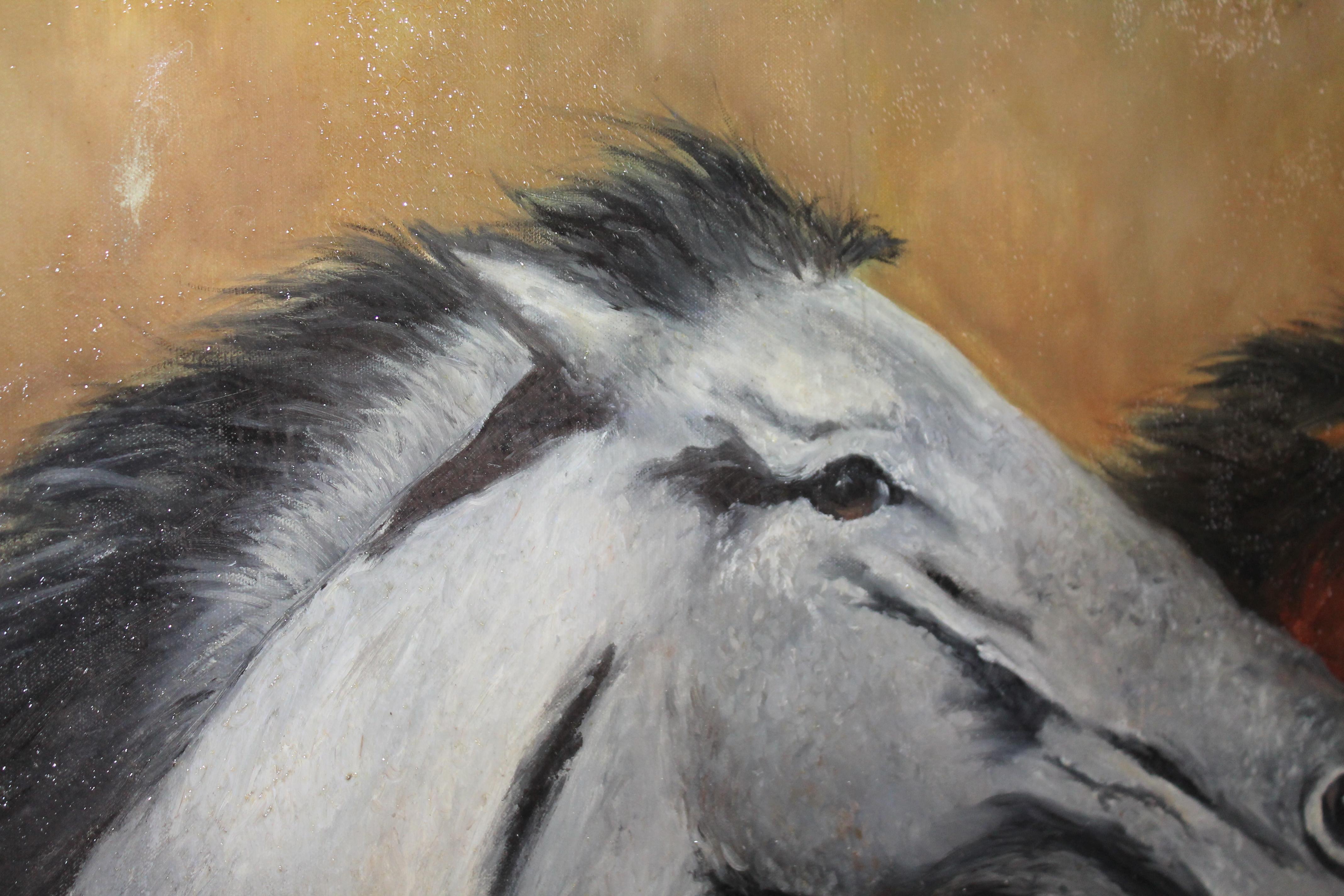 oil painting horses