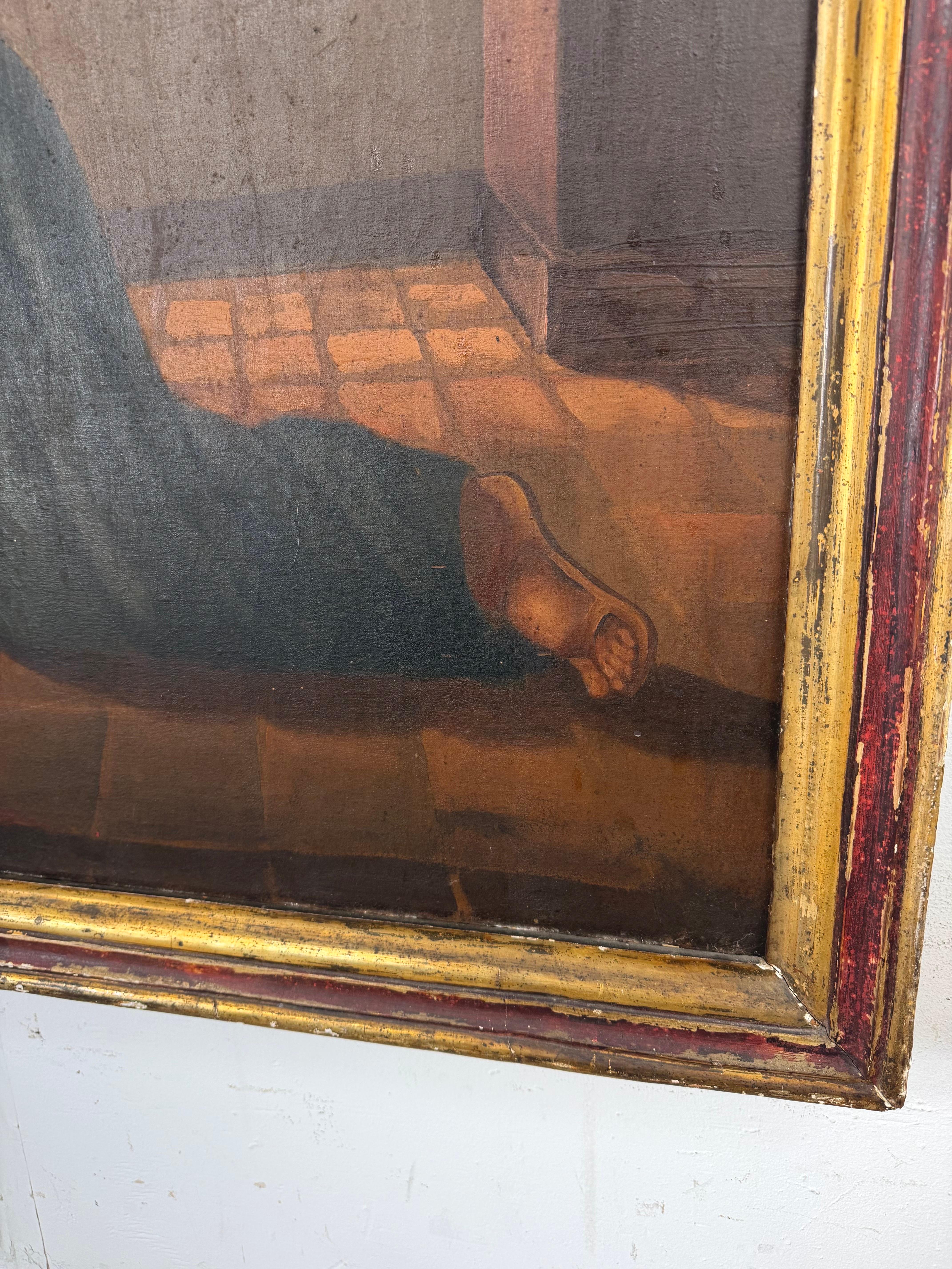 Monumentales Ölgemälde des Heiligen Antonius von Padua, 19. Jahrhundert im Angebot 8