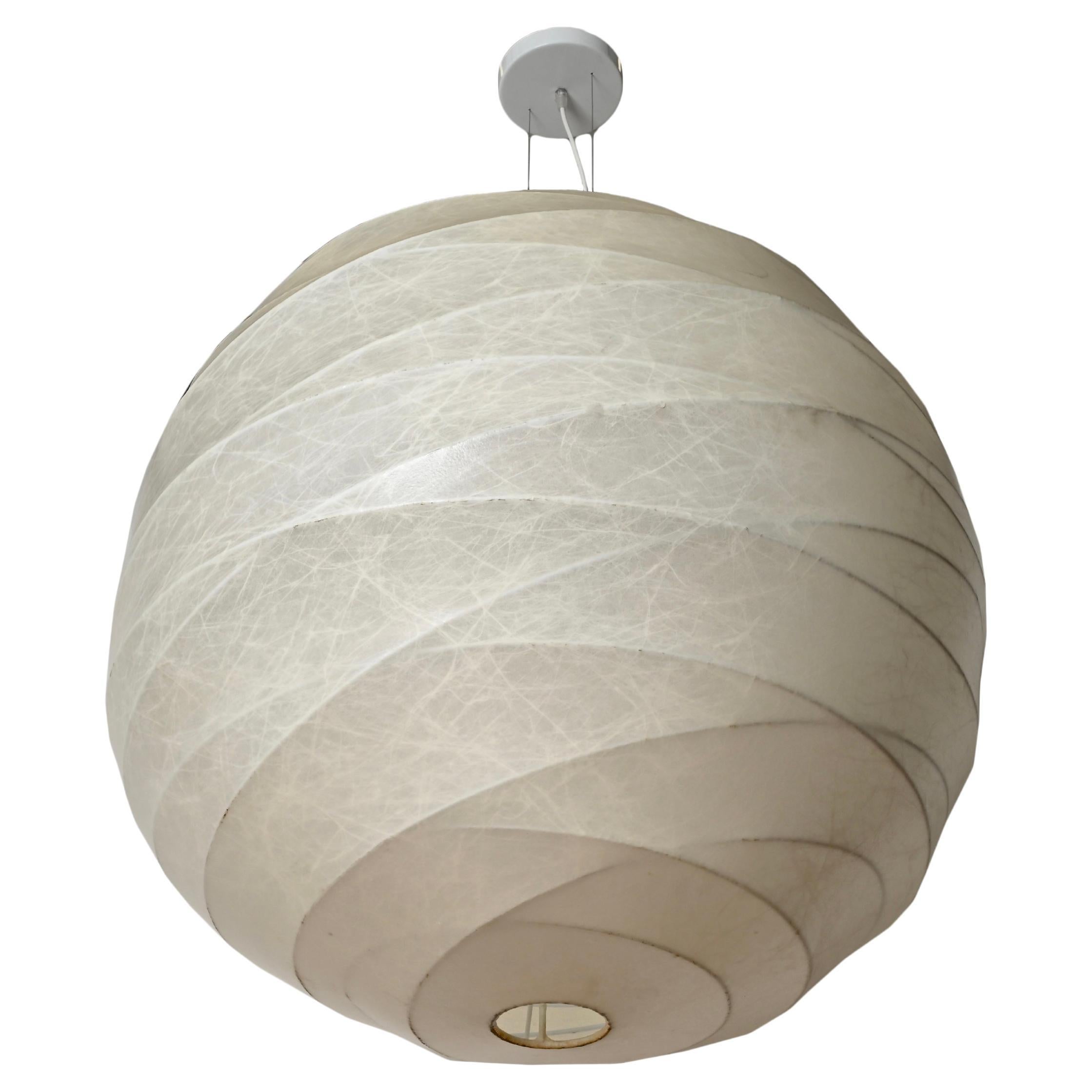 Monumental "Once" Beige Cocoon Pendant by Lissoni for Flos, Italy For Sale
