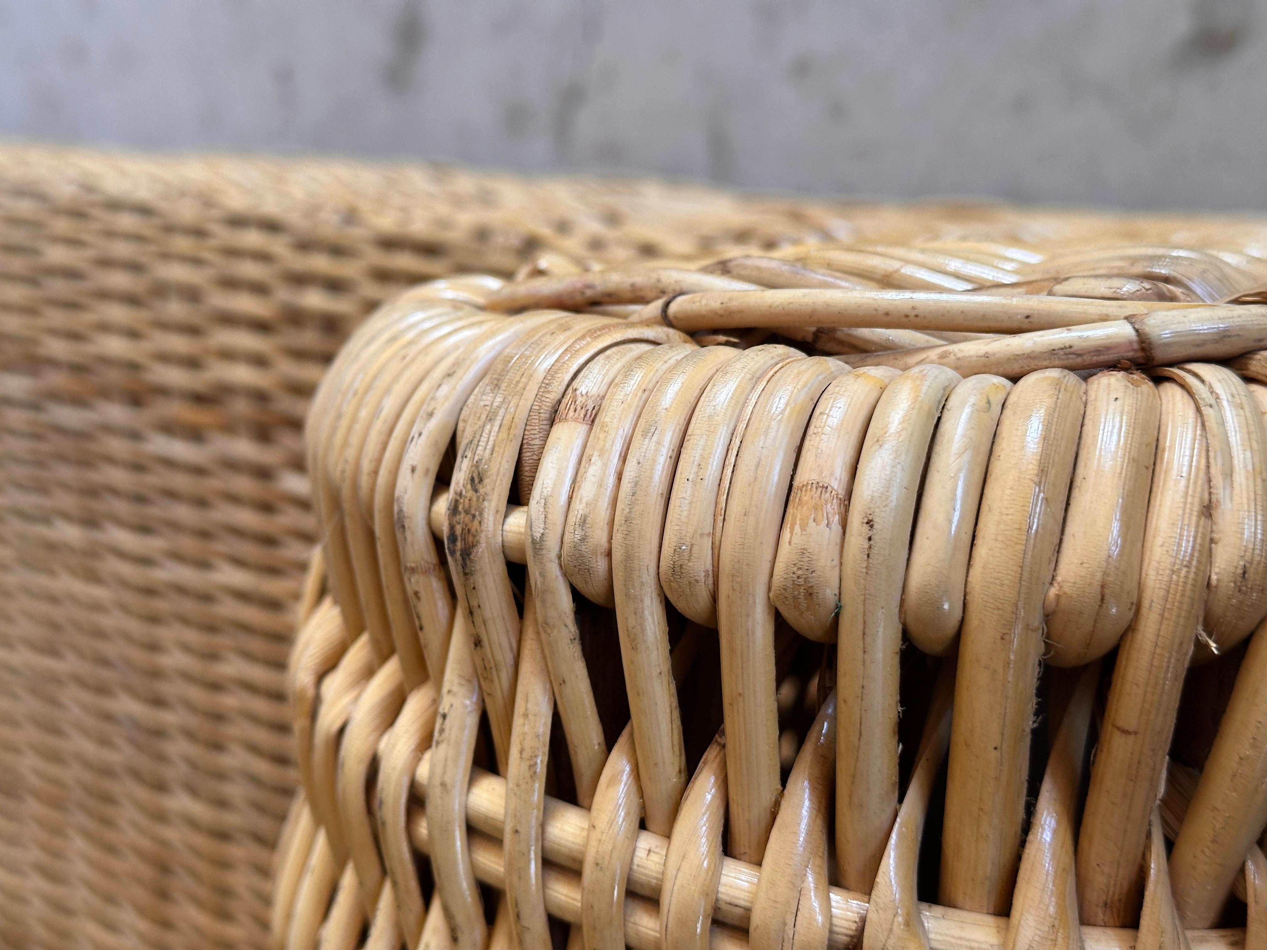 Monumental Organic Modern Rattan Weave 