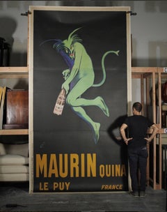 Monumental Original French Poster Maurin Quina Ley Puy, Great for Winery/ Bar