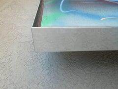 Monumental Original Painting 1980s Glam Face by Greg Copeland