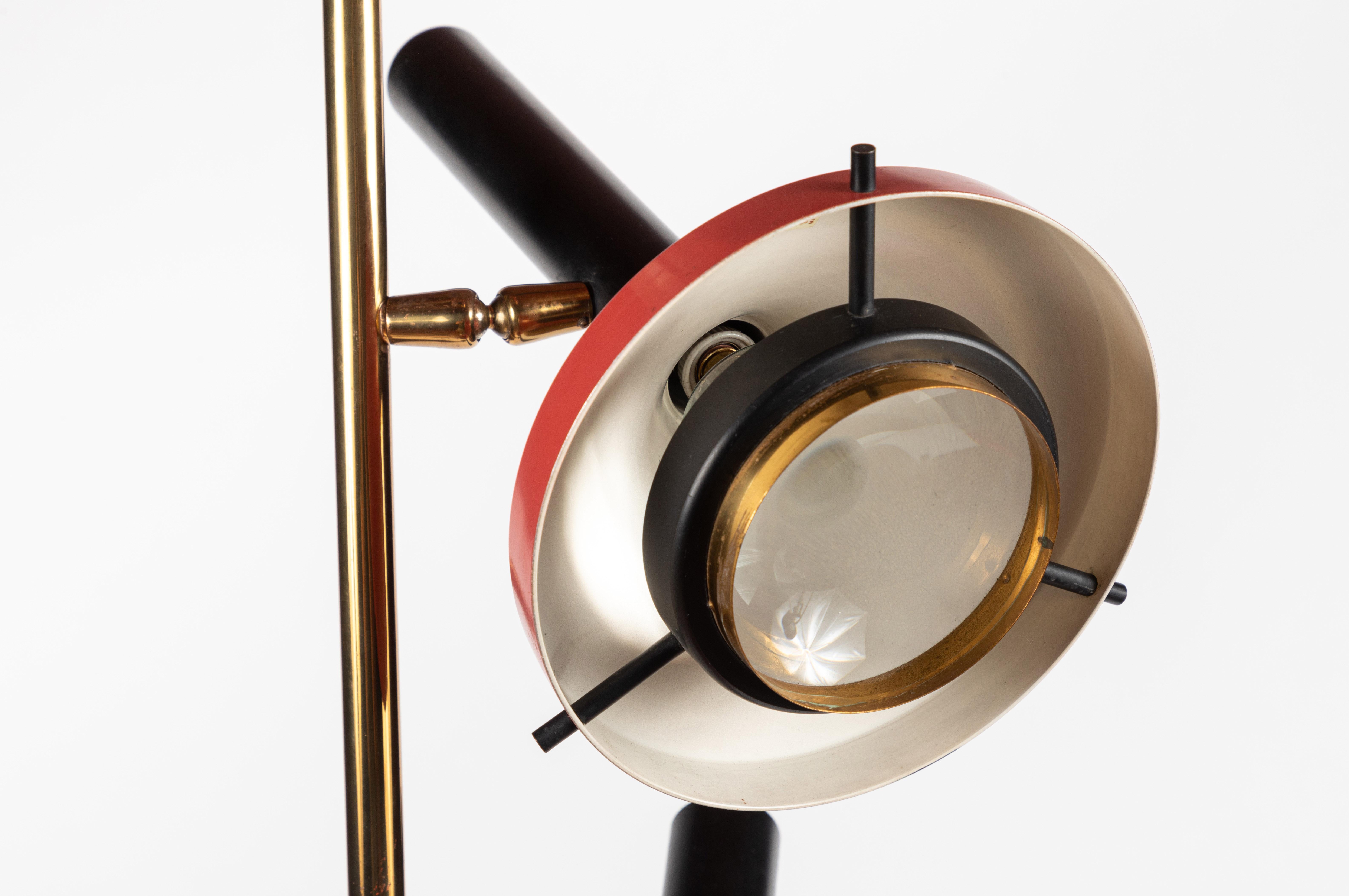 Monumental Oscar Torlasco 3-Cone Floor Lamp for Lumi, circa 1958 8