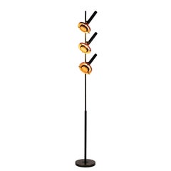 Monumental Oscar Torlasco 3-Cone Floor Lamp for Lumi, circa 1958