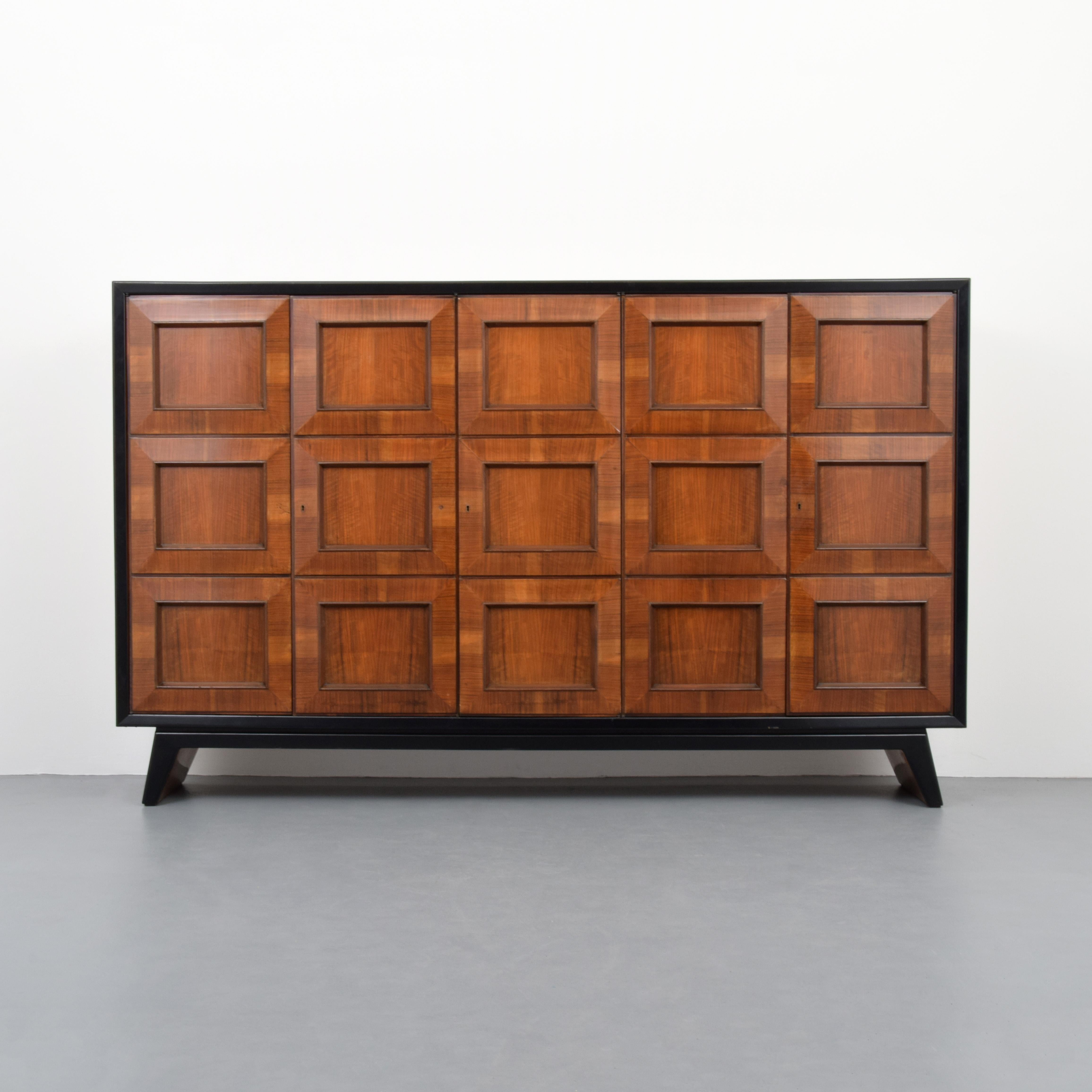 Mid-Century Modern Monumental Osvaldo Borsani Cabinet For Sale