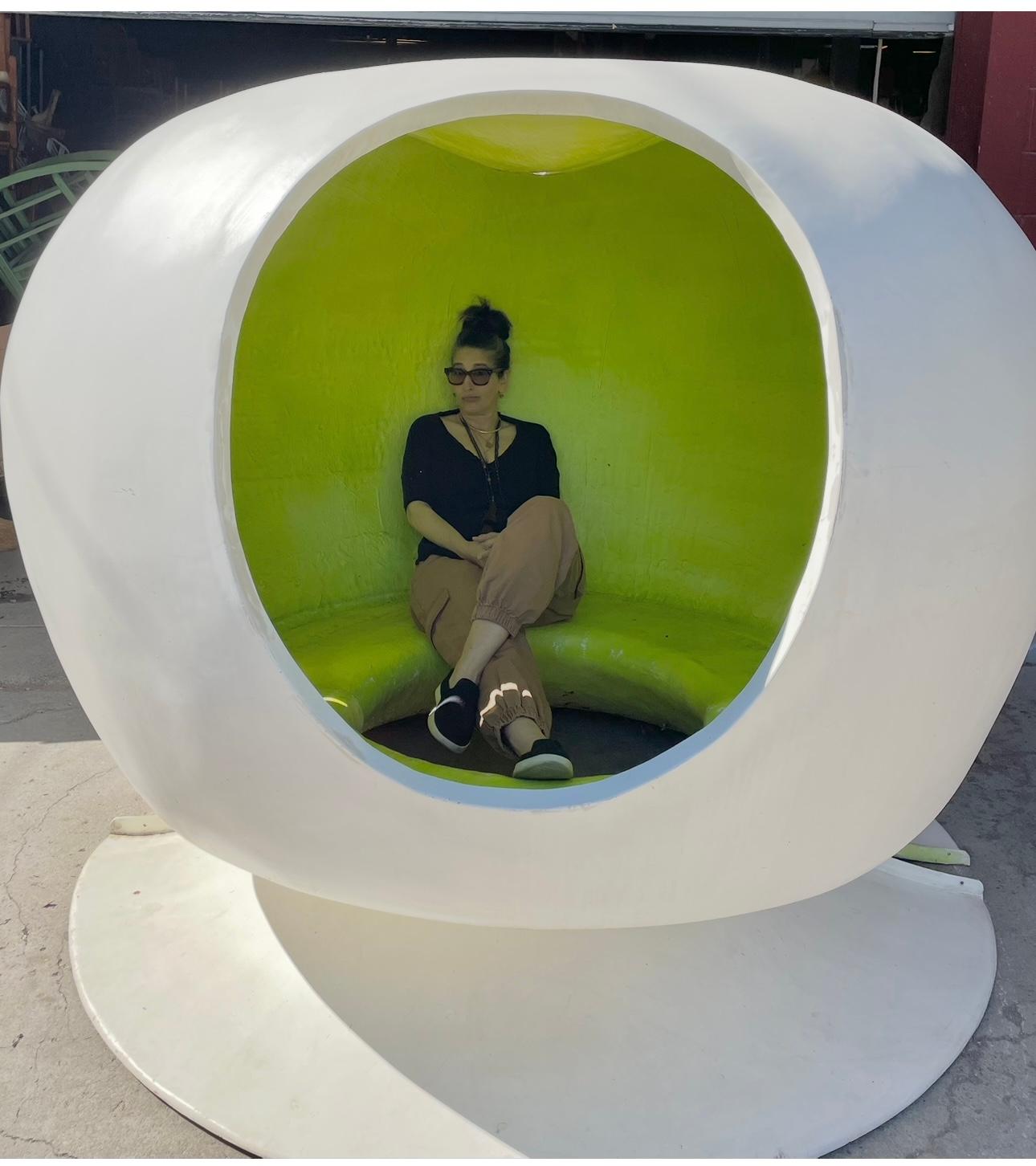 Monumental ****OVERSIZED****Outdoor Modular 2-PIECE Fiberglass Futuristic Space Age 