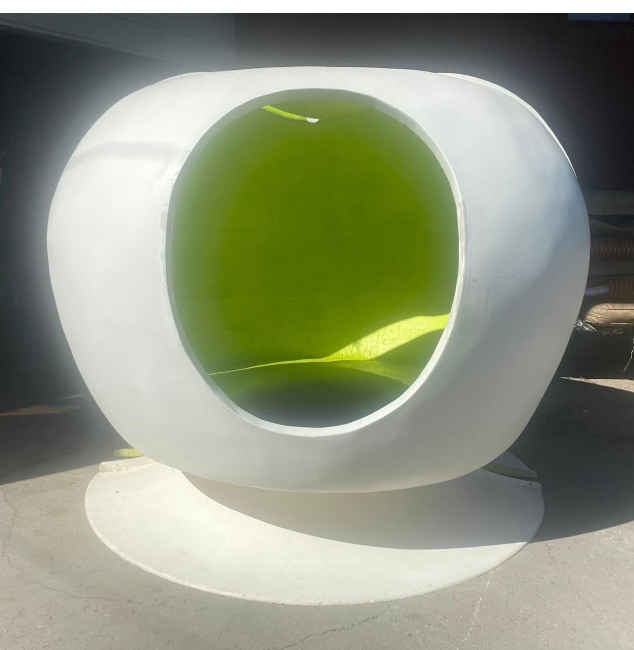 Stampato Monumentale baccello da giardino modulare da esterno in fibra di vetro futuristico 