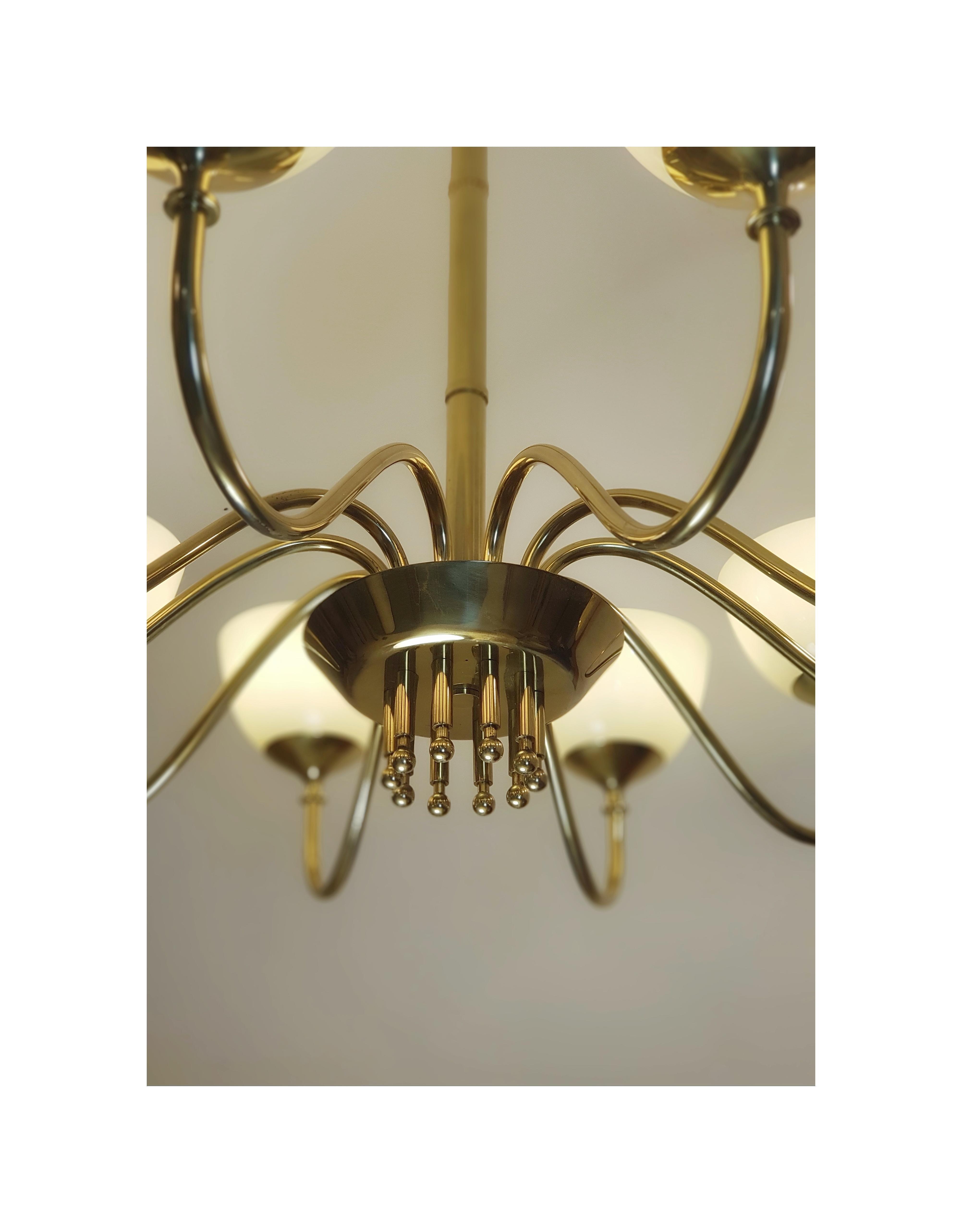 Finnish Monumental Paavo Tynell chandelier, Oy Taito Ab 1952