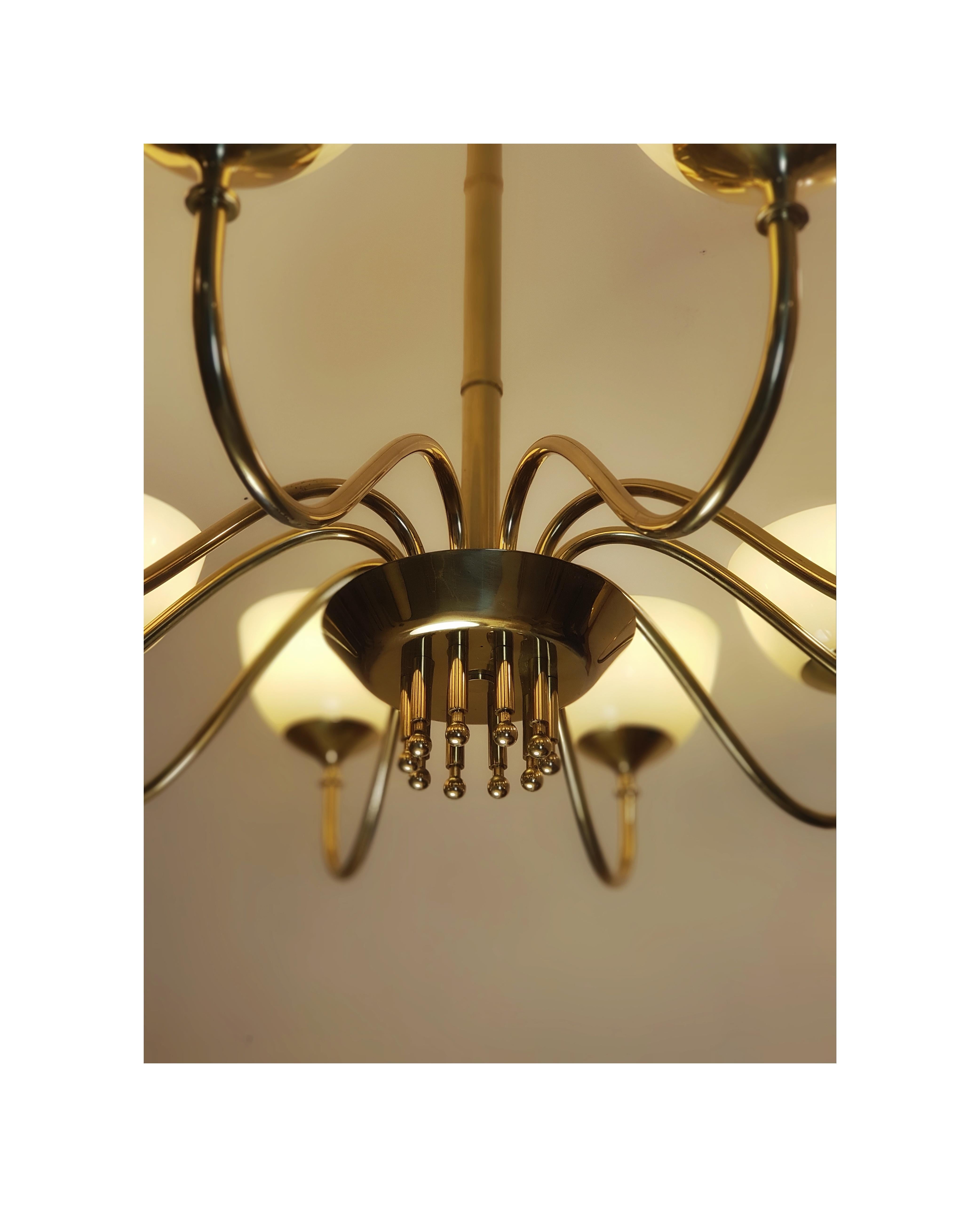 Mid-20th Century Monumental Paavo Tynell chandelier, Oy Taito Ab 1952