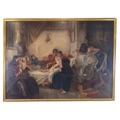 Monumental painting "Carnival in Athens" After Nikolaos Gyzis by Elias Atzitiris