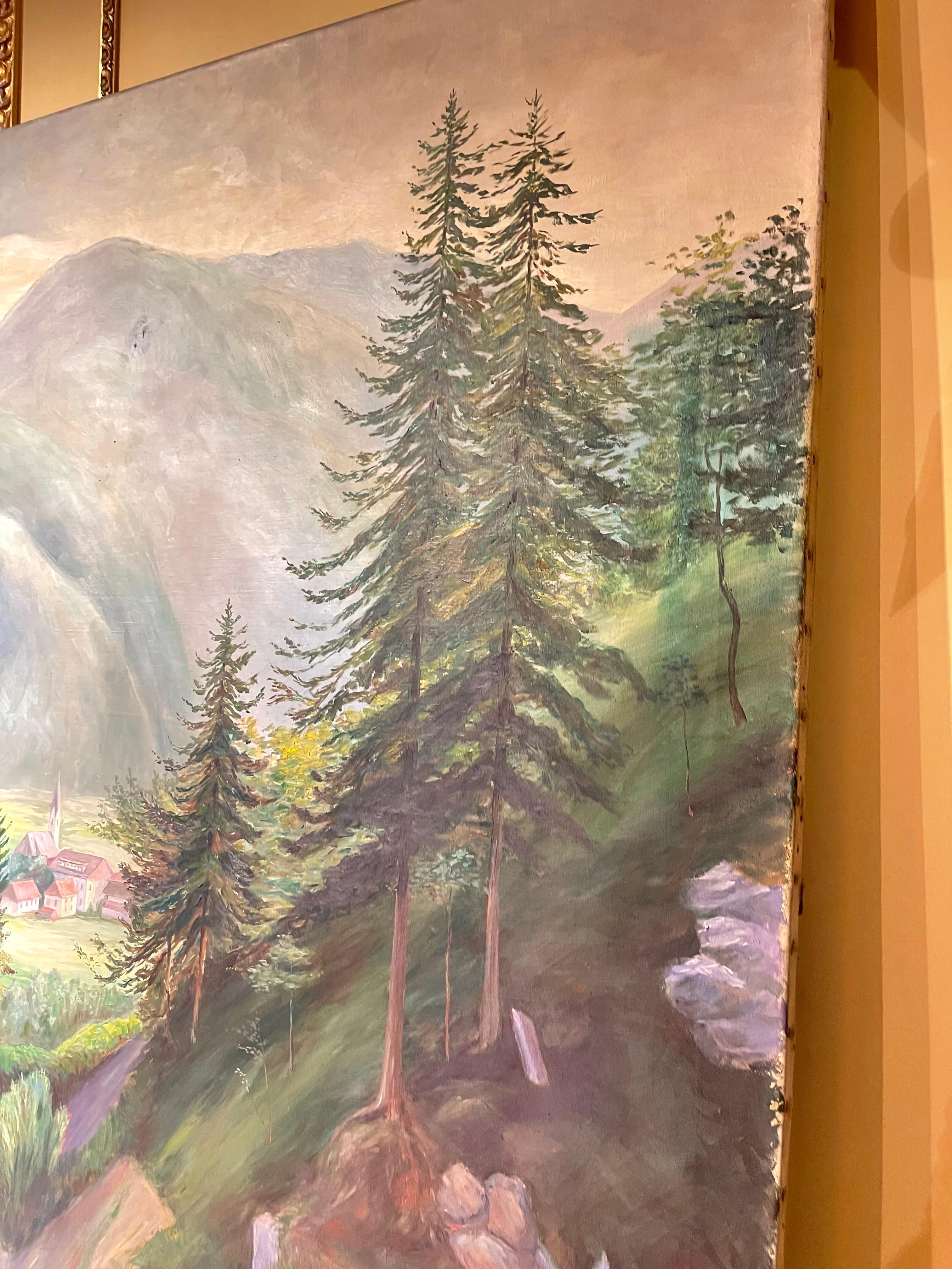 Pintura monumental, Pintura de paisaje, Alemania en Bueno estado para la venta en Berlin, DE