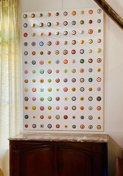 Pintura monumental, Luc Bouzat, France, 1990. firmado y fechado