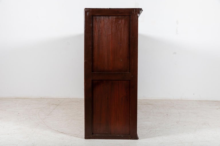 Monumental Pair English Mahogany Haberdashery Cabinets For Sale 11