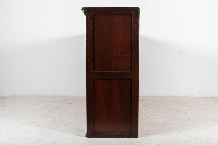 Monumental Pair English Mahogany Haberdashery Cabinets For Sale 12