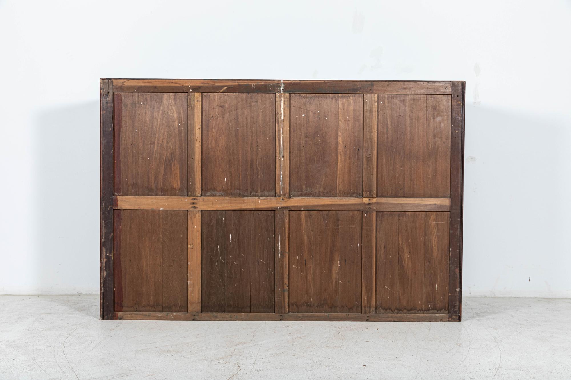 Monumental Pair English Mahogany Haberdashery Cabinets 16