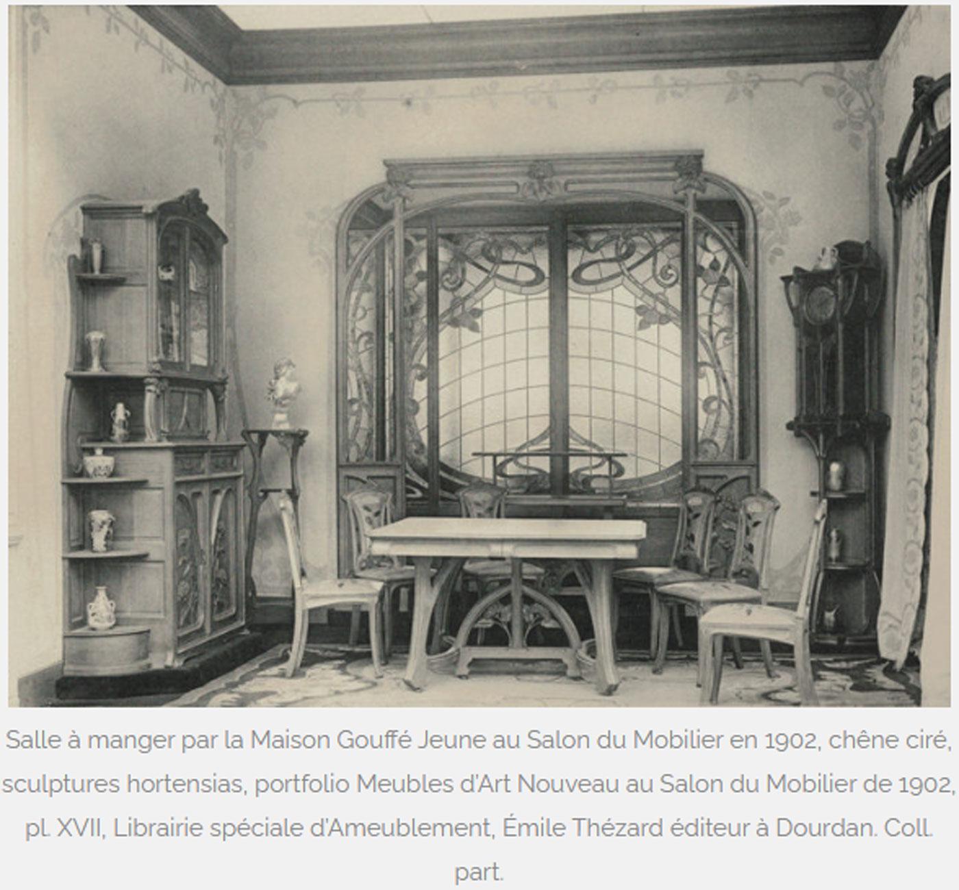 Monumental pair of Art Nouveau buffet cabinets by Maison Gouffé Jeune 1902 Paris For Sale 13
