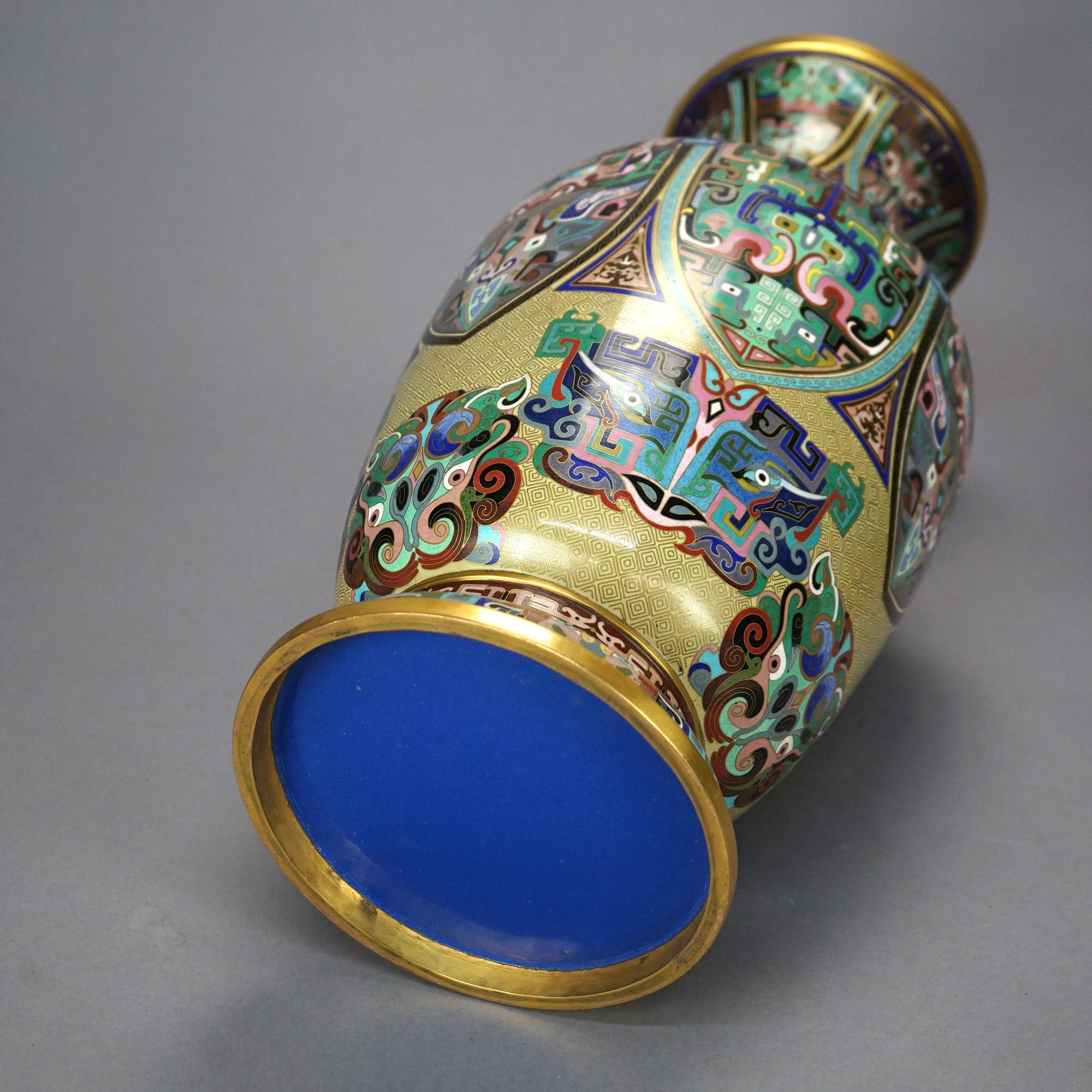ZAMTAC 20 cm/Collecting Chinese Cloisonne Carved with Phnom Penh, a Pair of  Copper vases.