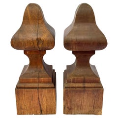Monumental Pair of Early 19th Century Brazilian Colonial Architectural Finials