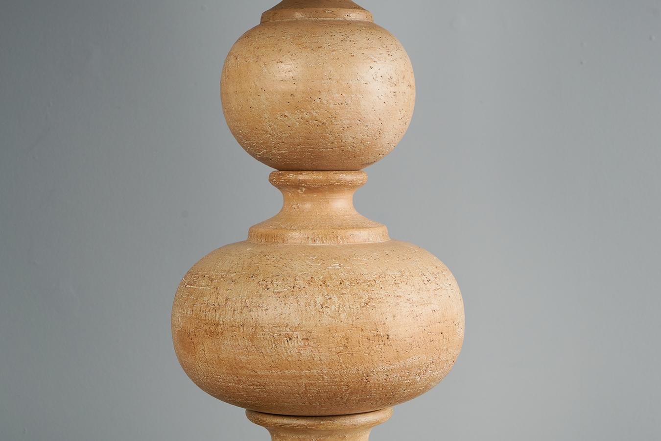 Monumentales Paar italienische Keramiklampen aus Steingut von Ugo Zaccagnini  im Angebot 1