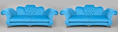 Monumental Pair of Italian Postmodern ‘Butterfly’ Sofas by Mantellassi 1926