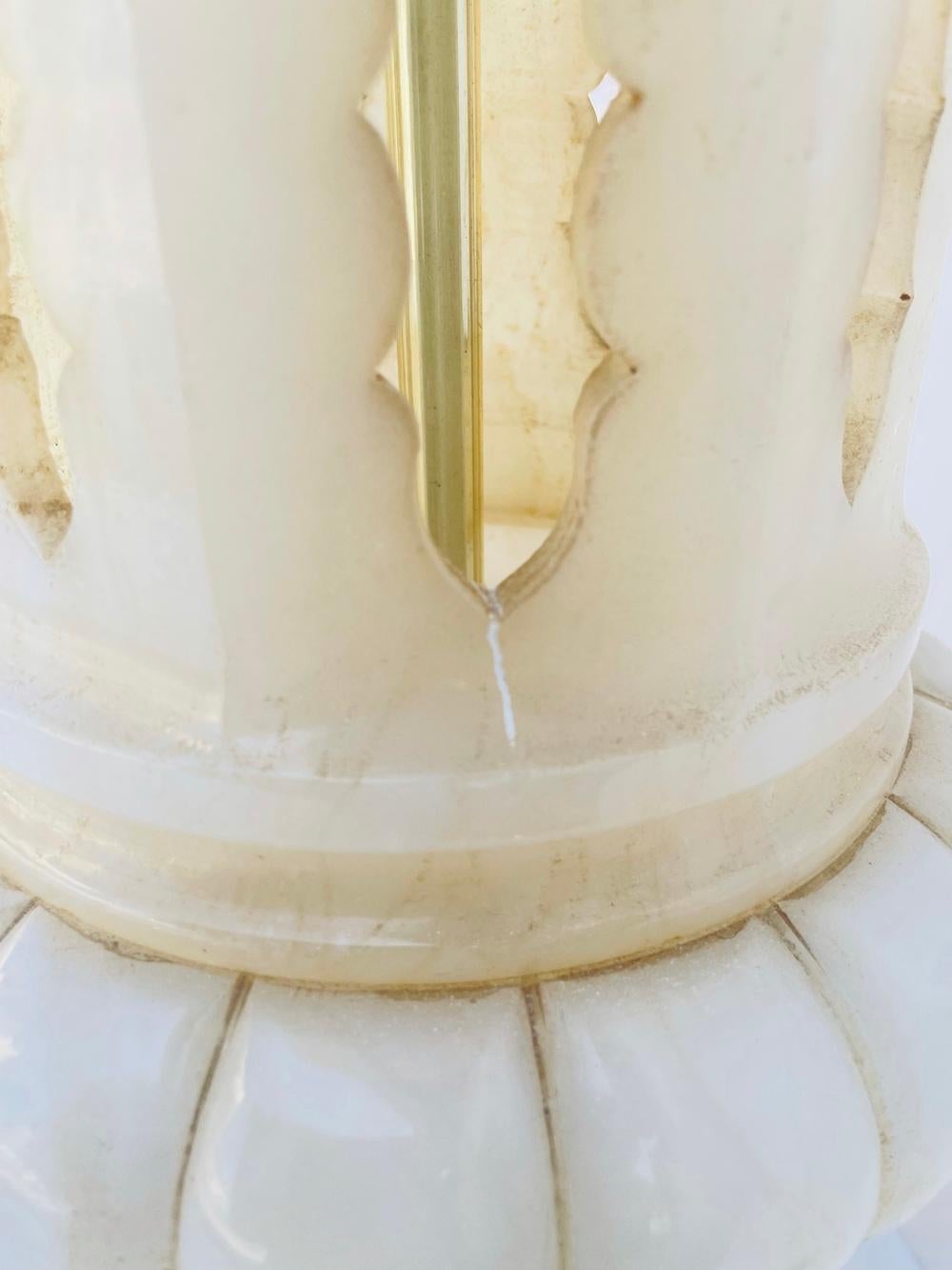 Coppia monumentale di lampade in marmo Made in Italy in vendita 7