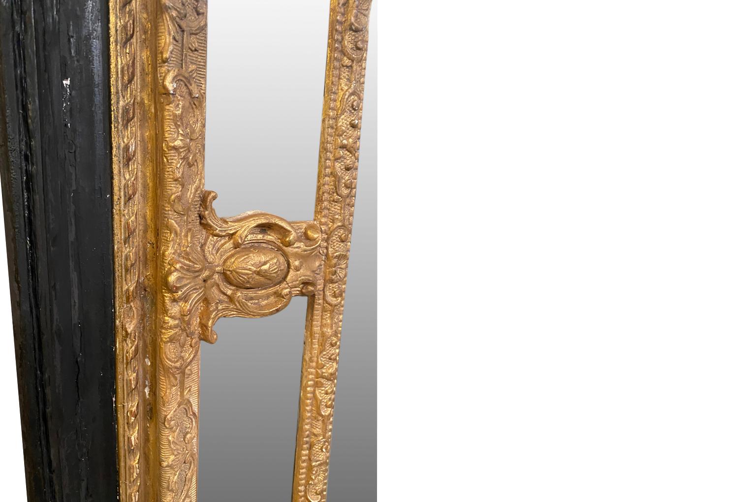 Monumental Pair of Napoleon III Period Mirrors For Sale 6