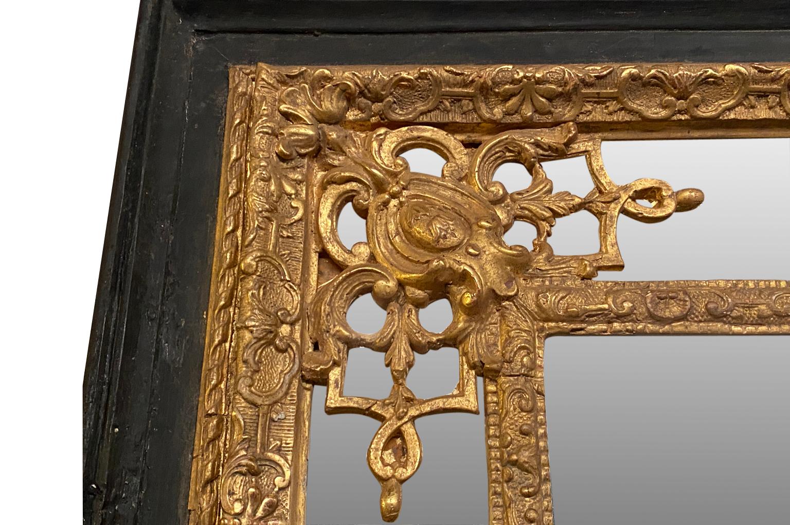 Monumentales Paar Spiegel aus der Zeit Napoleons III. (Holz) im Angebot