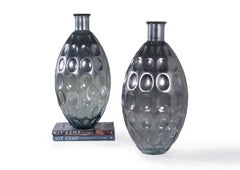 Monumental Pair of Pressed Glass Forms