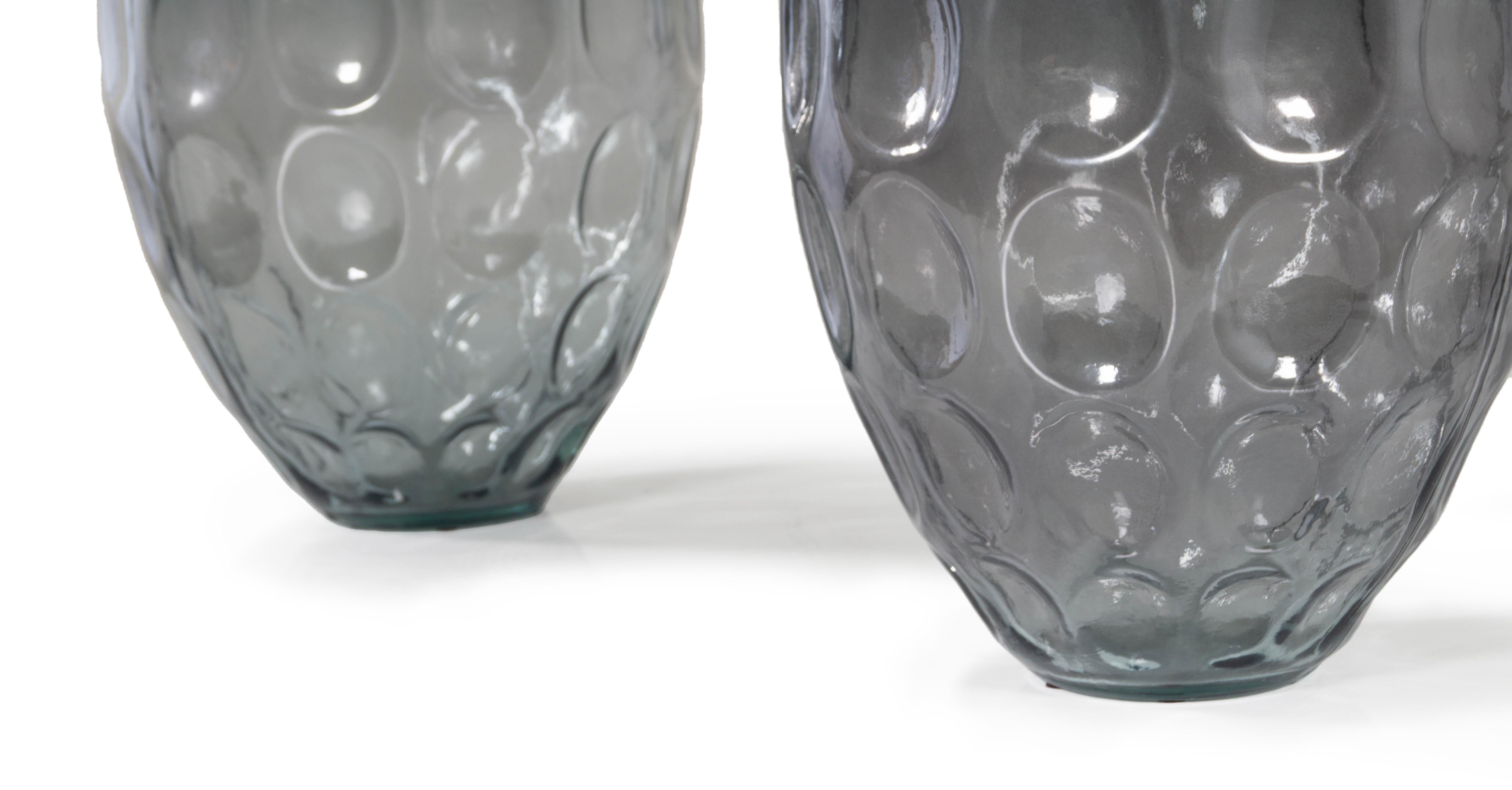 Monumental Pair of Pressed Glass Forms  In Good Condition For Sale In Dallas, TX