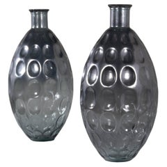 Monumental Pair of Pressed Glass Forms 