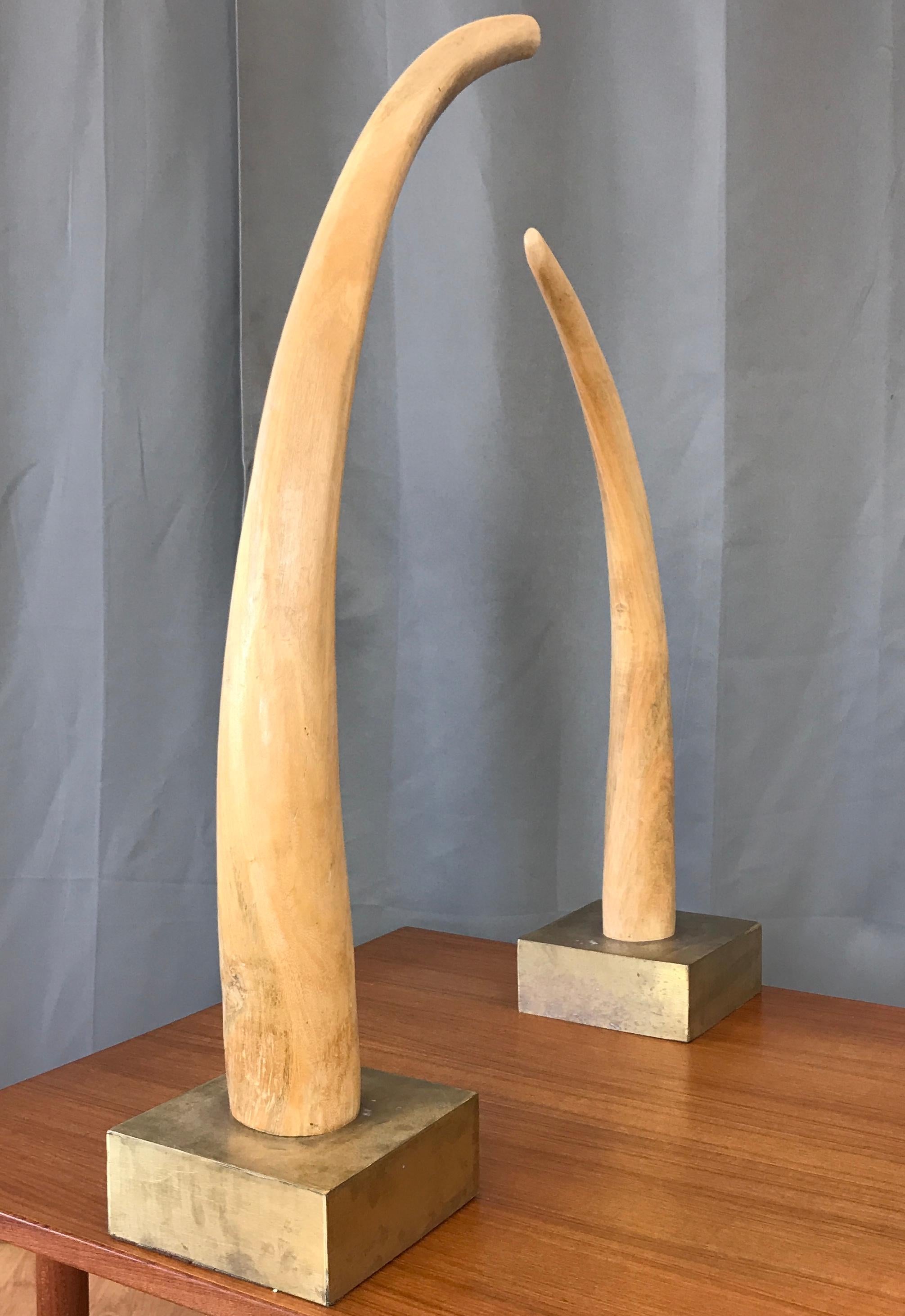 wooden elephant tusks